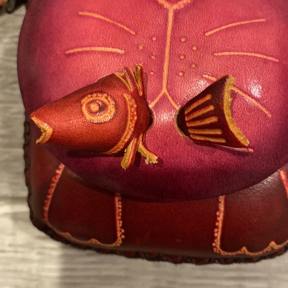 Leather Bracelet & Purse Set. Many uses for adults w/Key Chain & Wristlet Strap - Picture 5 of 15